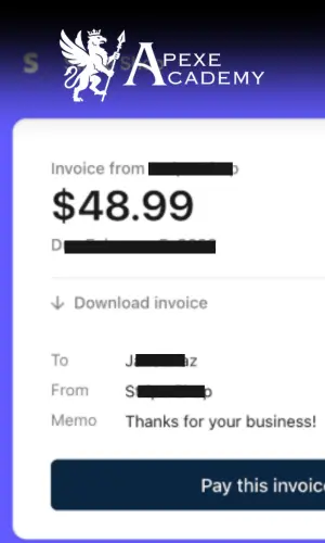 Student payment proof