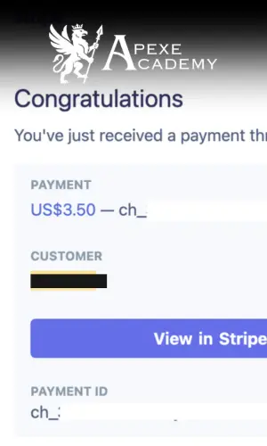 Student payment proof