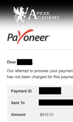 Student payment proof